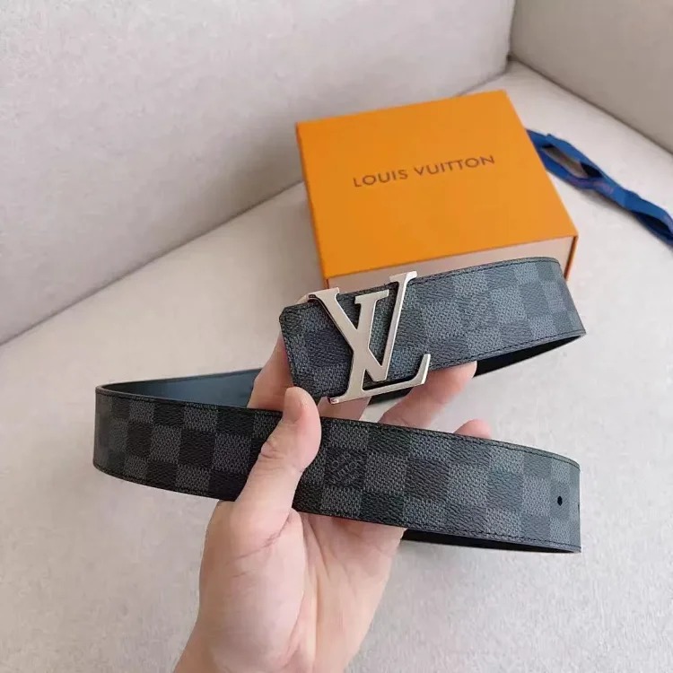 Belt Men's Light Luxury Cowhide Pants Belt Big Brand High-end Stainless Steel Letter Buckle Business Casual Versatile Leather Belt
