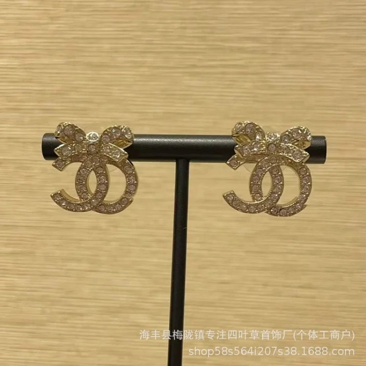 Chanel New Fashion Premium Heart Earrings