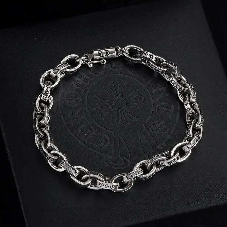 Chrome Hearts Vintage Unisex Silver Bracelet