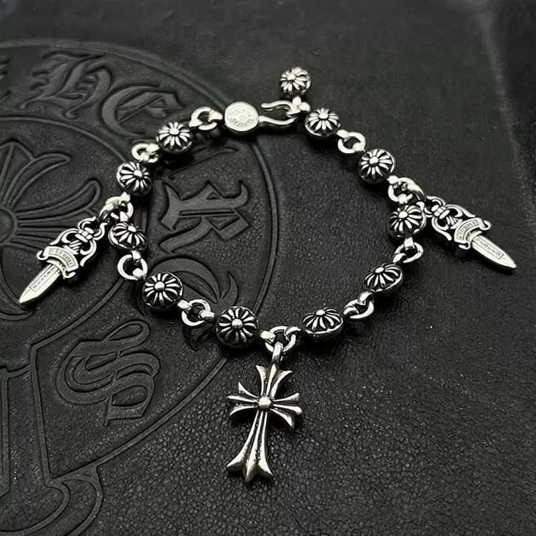 Chrome Hearts Vintage Unisex Silver Bracelet