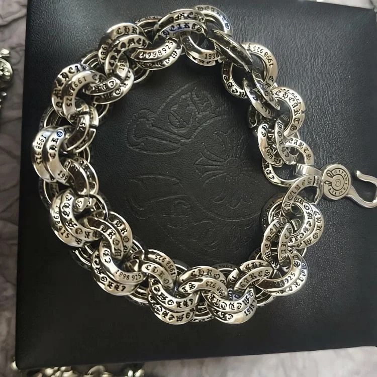 Chrome Hearts Vintage Unisex Silver Bracelet