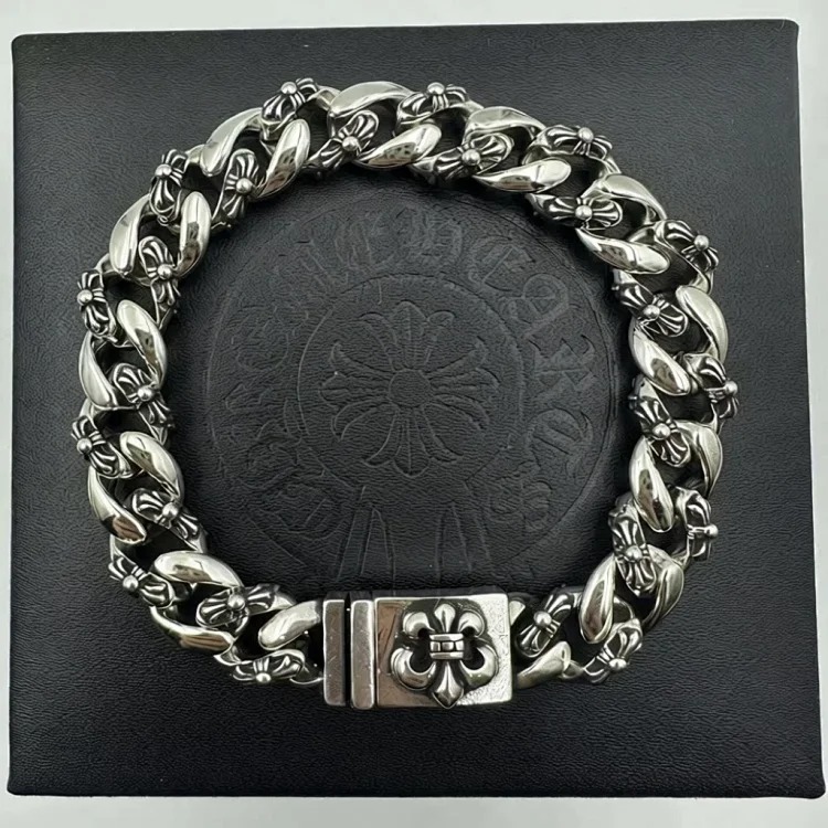 Chrome Hearts Vintage Unisex Silver Bracelet