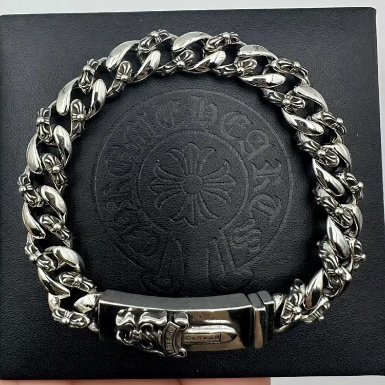 Chrome Hearts Vintage Unisex Silver Bracelet