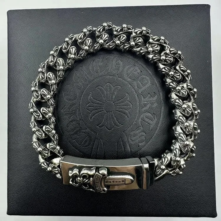 Chrome Hearts Vintage Unisex Silver Bracelet
