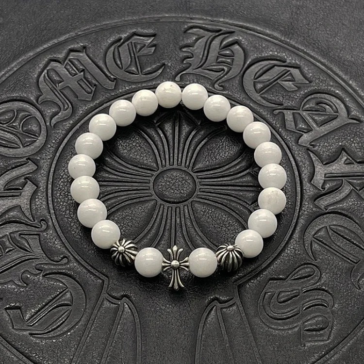 Chrome Hearts Vintage Unisex Obsidian Turquoise Bracelet