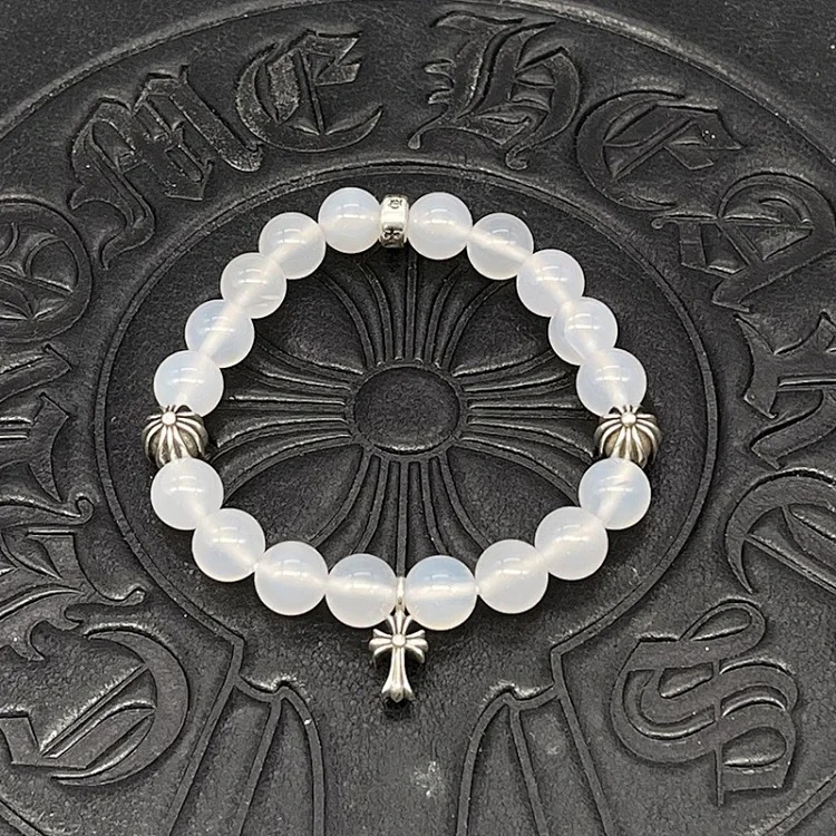 Chrome Hearts Vintage Unisex Obsidian Turquoise Bracelet