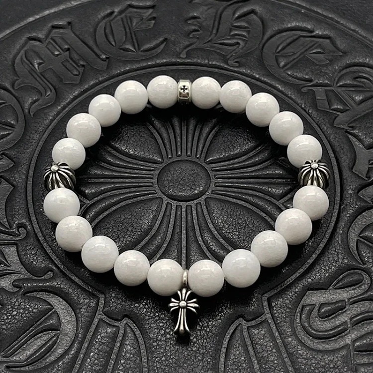 Chrome Hearts Vintage Unisex Obsidian Turquoise Bracelet