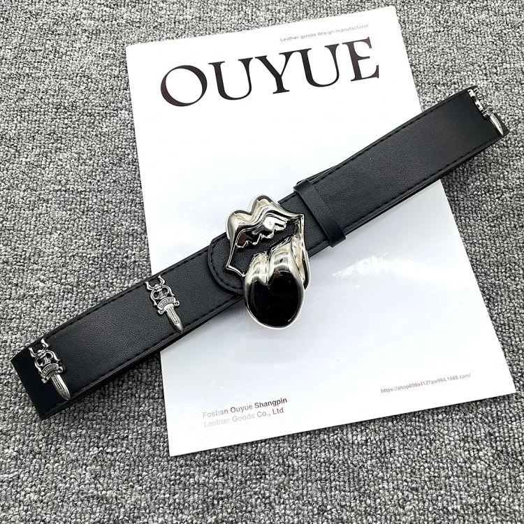 Chrome Hearts Vintage Denim Gold Belt