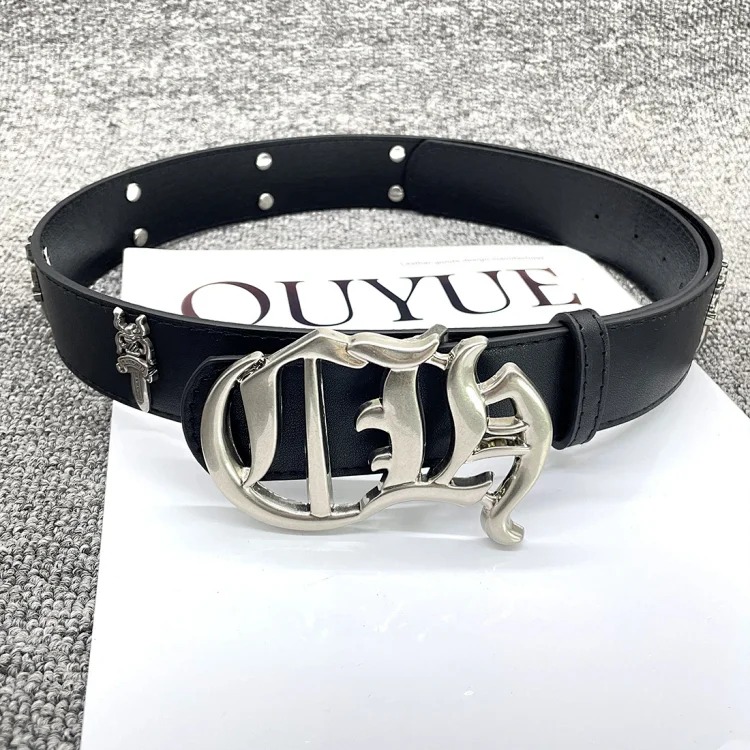 Chrome Hearts Vintage Denim Gold Belt